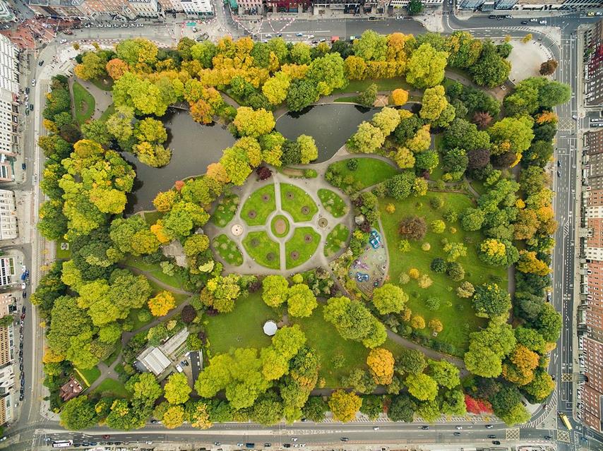 Dublin Stephens Green jigsaw puzzle